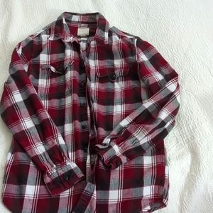 BUNDLE TO SAVE💲American Eagle maroon white flannel shirt